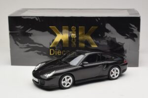 Porsche 911 996 Turbo Melns Metālisks KK-Scale 1:18 KKDC181472 Metāls — attēls 6 no 6