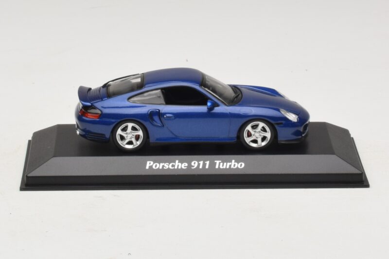 Porsche 911 996 Turbo Blue Metallic Maxichamps 1:43 940069301 Metāls