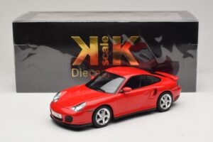 Porsche 911 996 Turbo Sarkans KK-Scale 1:18 KKDC181474 Metāls — attēls 6 no 6