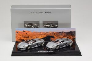 Porsche Carrera GT Spider & Kupeja Komplekts Sudraba Minichamps 1:43 WAP02010314 Metāls — attēls 5 no 5