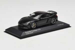 Porsche Cayman GT4 981 Black Metallic Minichamps 1:43 410066121 Metāls — attēls 2 no 5
