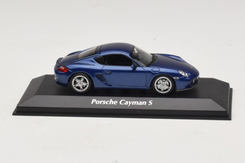 Porsche Cayman S 987 Zils Metālisks Maxichamps 1:43 940065621 Metāls