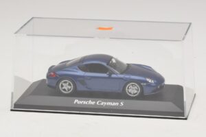 Porsche Cayman S 987 Zils Metālisks Maxichamps 1:43 940065621 Metāls — attēls 4 no 5