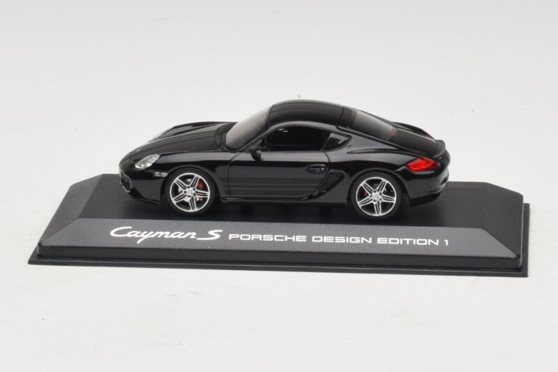 Porsche Cayman S 987 Porsche Design Edition 1 Melns Minichamps 1:43 400065622 Metāls