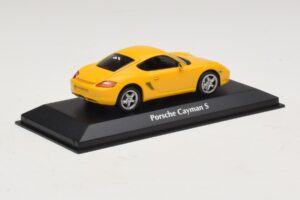 Porsche Cayman S 987 Dzeltens Maxichamps 1:43 940065620 Metāls — attēls 2 no 5