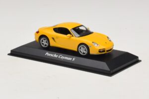 Porsche Cayman S 987 Dzeltens Maxichamps 1:43 940065620 Metāls — attēls 3 no 5