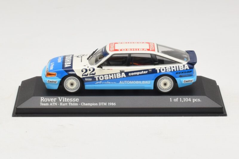 Rover Vitesse Team ATN #22 K. Thiim DTM Champion 1986 Minichamps 1:43 Rover Vitesse Team ATN #22 K. Thiim DTM Champion 1986 Minichamps 1:43 400861322 Metāls