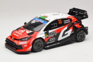 Toyota GR Yaris Rally1 #33 E. Evans / S. Martin Rally Monte Carlo 2026 IXO 1:18 18RMC269B Metāls
