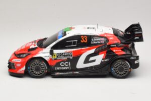 Toyota GR Yaris Rally1 #33 E. Evans / S. Martin Rally Monte Carlo 2026 IXO 1:18 18RMC269B Metāls — attēls 3 no 6