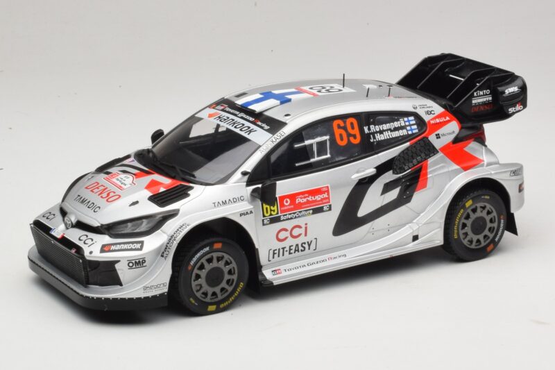 Toyota GR Yaris Rally1 #69 K. Rovanpera / J. Halttunen Rally Portugal 2025 IXO 1:18 18RMC250B Metāls