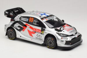 Toyota GR Yaris Rally1 #69 K. Rovanpera / J. Halttunen Rally Portugal 2025 IXO 1:18 18RMC250B Metāls — attēls 4 no 6