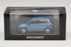 Volkswagen Golf Plus Mk5 Zils Metālisks Aizstājējkaste Minichamps 1:43 GOLF02-R1 Metāls — attēls 5 no 5