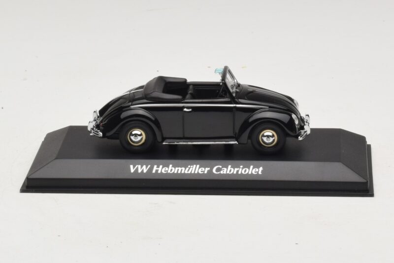 Volkswagen Hebmuller Kabriolets Melns Maxichamps 1:43 940052130 Metāls