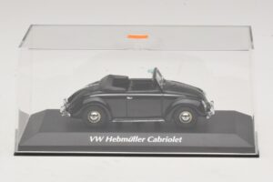 Volkswagen Hebmuller Kabriolets Melns Maxichamps 1:43 940052130 Metāls — attēls 4 no 5
