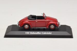 Volkswagen Hebmuller Kabriolets Sarkans Maxichamps 1:43 940052131 Metāls