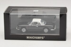 Volkswagen Karmann Ghia Melns ar baltu jumtu Minichamps 1:43 430050224 Metāls — attēls 5 no 5