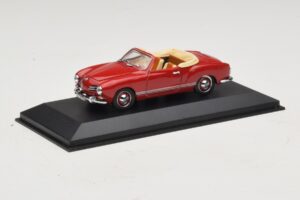 Volkswagen Karmann Ghia Kabriolets Tumši Sarkans Minichamps 1:43 5032 Metāls — attēls 2 no 5