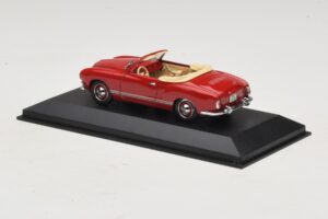 Volkswagen Karmann Ghia Kabriolets Tumši Sarkans Minichamps 1:43 5032 Metāls — attēls 3 no 5