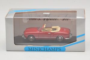 Volkswagen Karmann Ghia Kabriolets Tumši Sarkans Minichamps 1:43 5032 Metāls — attēls 5 no 5