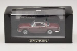 Volkswagen Karmann Ghia Sarkans Ar Melnu Jumtu Minichamps 1:43 GHIA002 Metāls — attēls 5 no 5