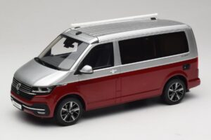 Volkswagen T6.1 California Ocean Tornado Red / Reflex Silver Otto 1:18 OT1342 Sveķi